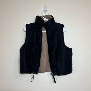 Reversible Black and Tan Vest